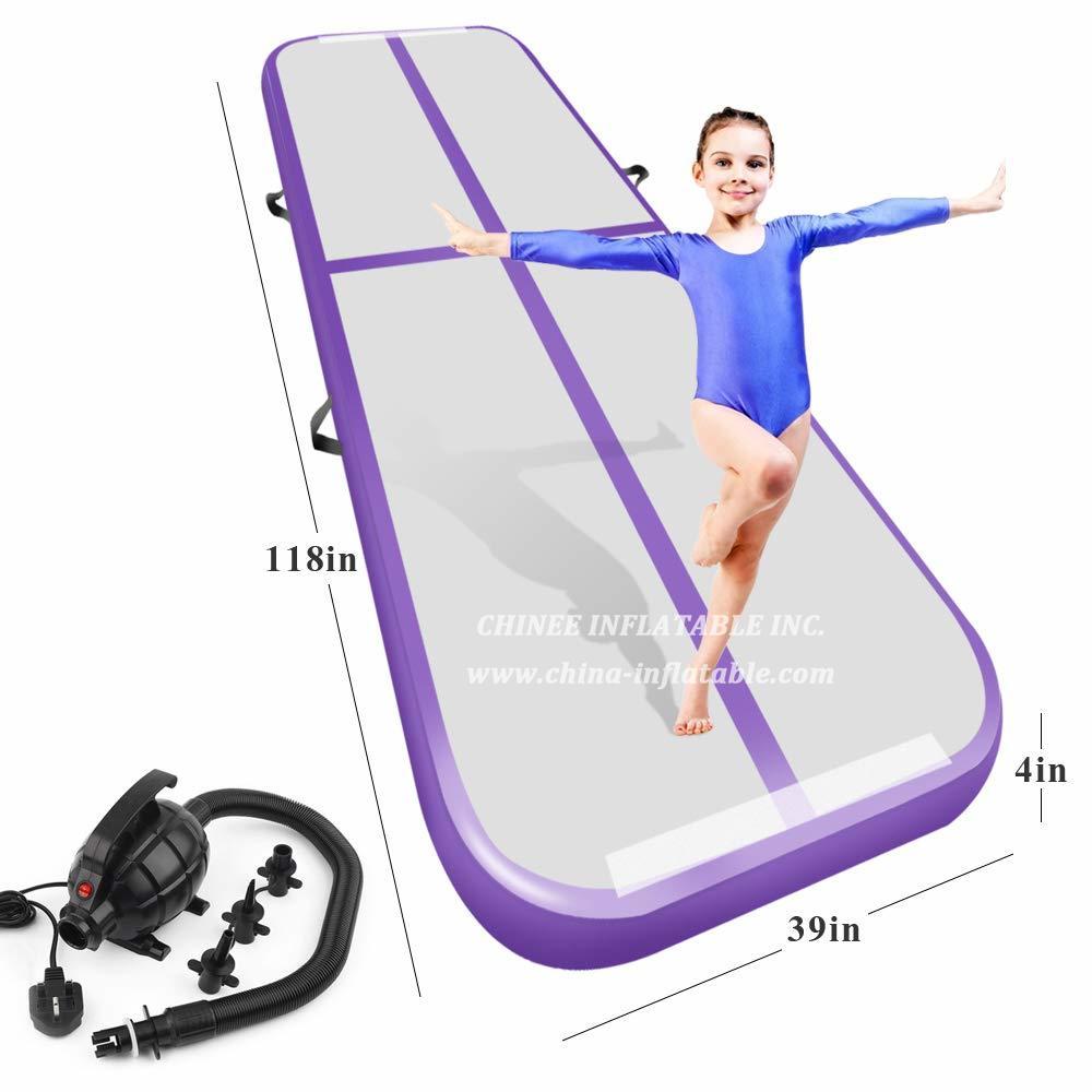 AT1-075 Inflatable Gymnastics Airtrack Tumbling Air Track Floor Trampoline For Home Use/Training/Cheerleading/Beach