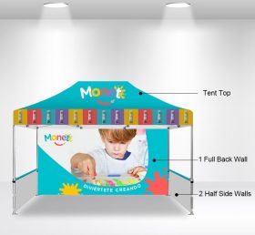 F2-8 10×15 1 Full Back Wall 2 Half Side Wall Folding Tent/Advertising Tent