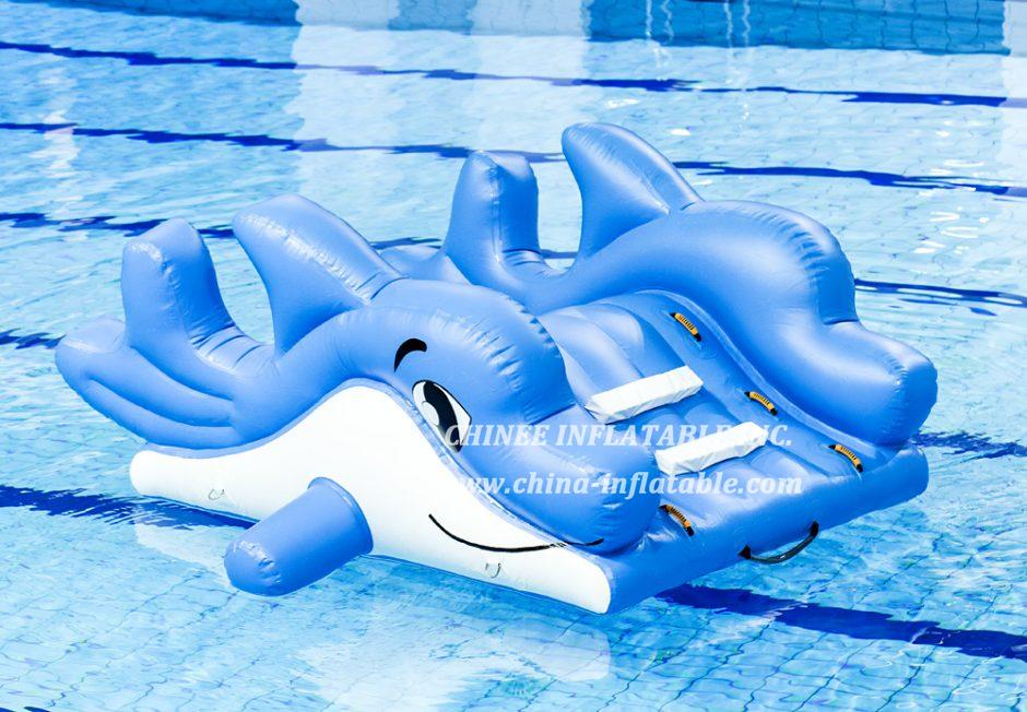 WG1-007 Dolphin Inflatable Floating Water Sport Park Game For Pool