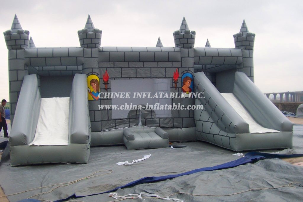 IC1-001 Inflatable Grey Castle Bouncer For Adult Kids