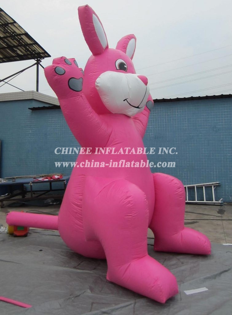 Cartoon2-083 Pink Rabbit Inflatable Cartoons