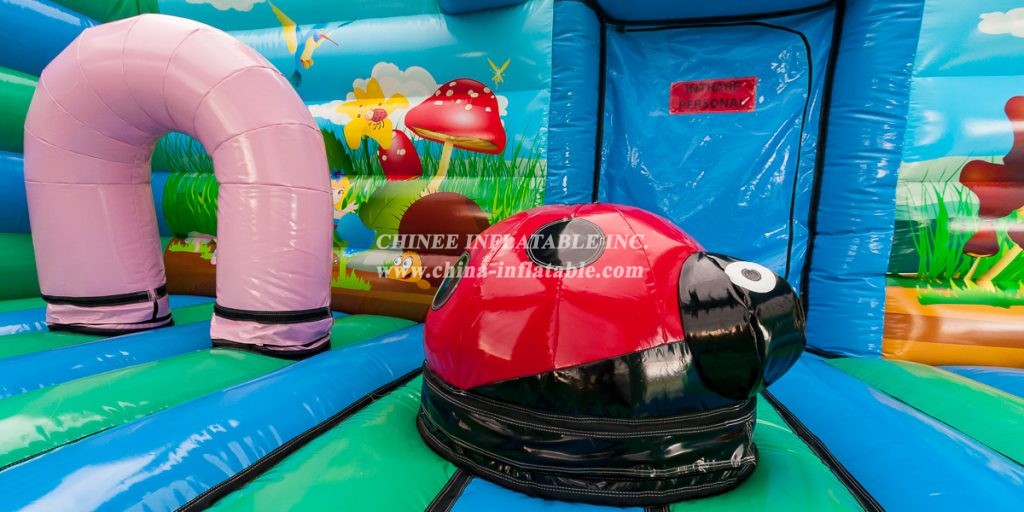 GF2-051 Inflatable Funcity Jumping Bouncy Obstacle Inflatable Outdoor Playground