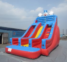 T8-1378 Happy Clown Jumping Inflatable Slides For Kids