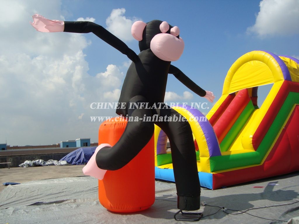 D2-110 Inflatable Monkey Air Sky Dancer For Advertising