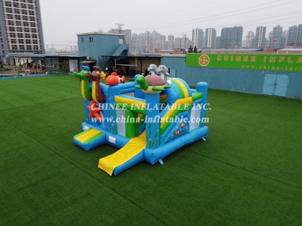 T2-3432 Sea World Inflatable Combo Bouncy Castle