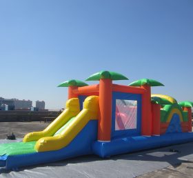 T7-1245 Jungle Theme Inflatable Obstacle Course