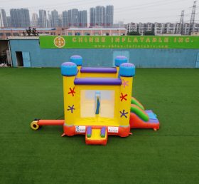 T5-004 Children'S Bouncy Castle With Slide Commercial Inflatable Combo