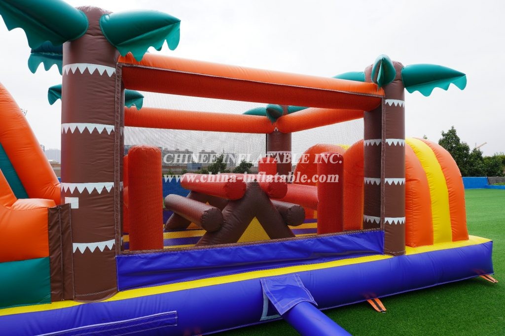 T7-520 Jungle Theme Inflatable Obstacle Courses