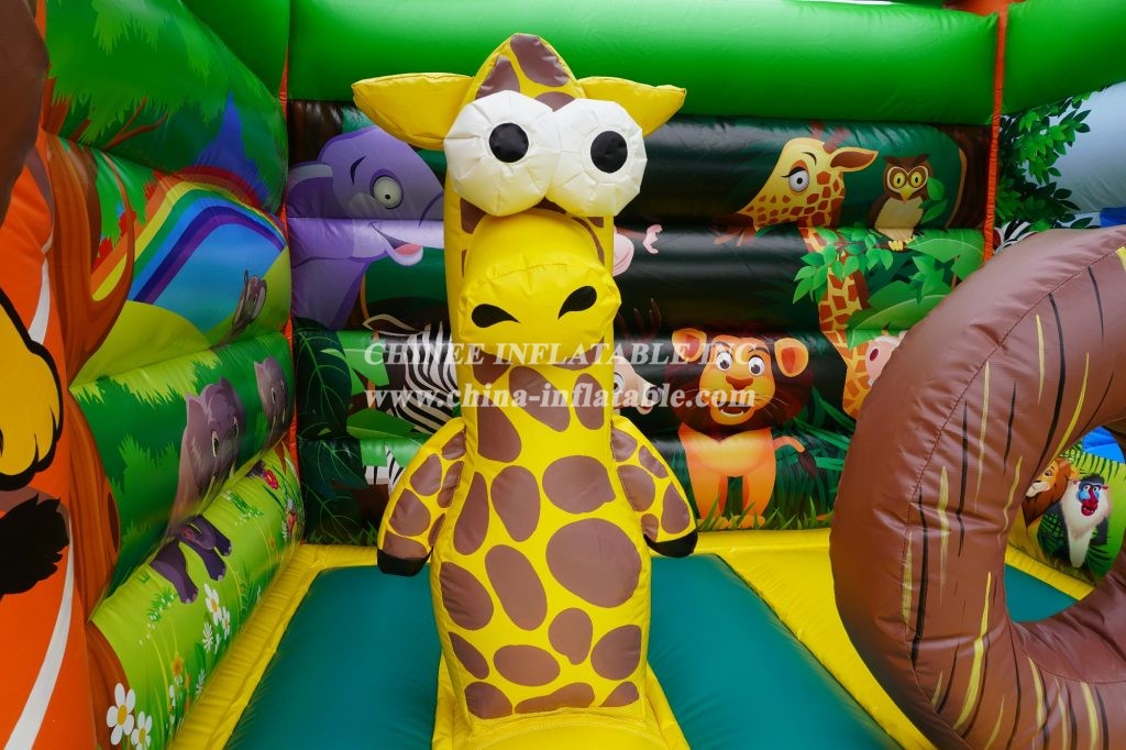 T2-005 Safari Park Animal Bouncer Jungle Combo