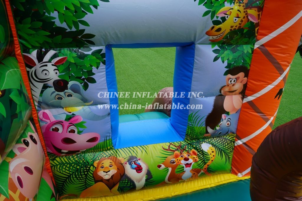 T2-005 Safari Park Animal Bouncer Jungle Combo