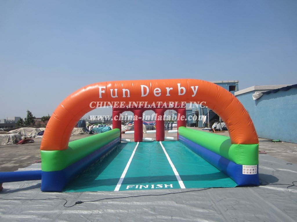 T11-2011 Inflatable Race Track Challenge Sport Game