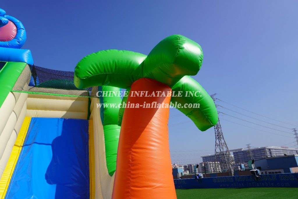 T8-2103 Jungle Theme Inflatable Elephant Slide Animal Inflatable Slides