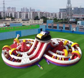 GF2-008 Cars Inflatabletrack Park