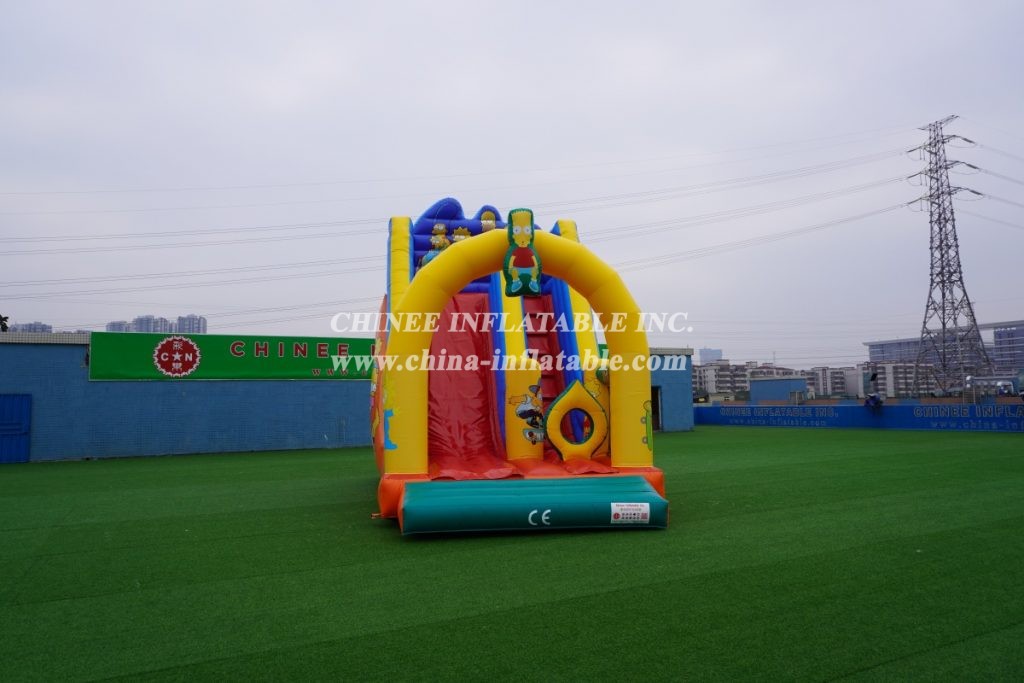 T8-2106B The Simpsons Inflatable Dry Slides