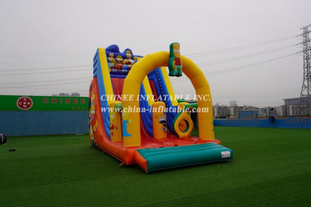 T8-3801 The Simpsons Inflatable Dry Slides