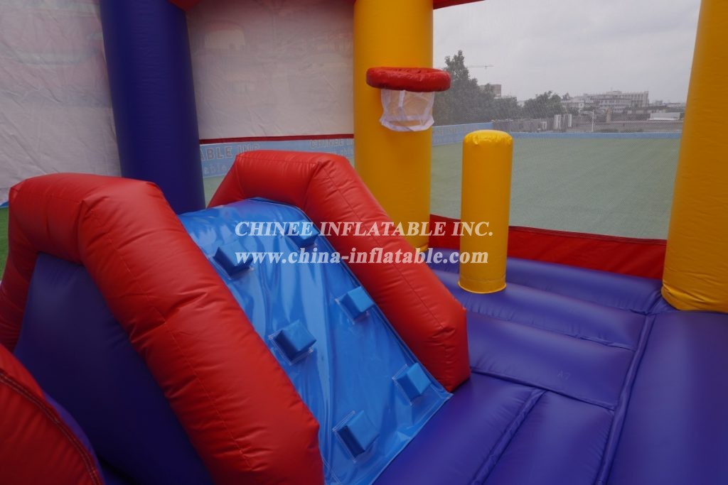 T2-3016 Cars Theme Inflatable Bounce House Jumping Combos For Kids