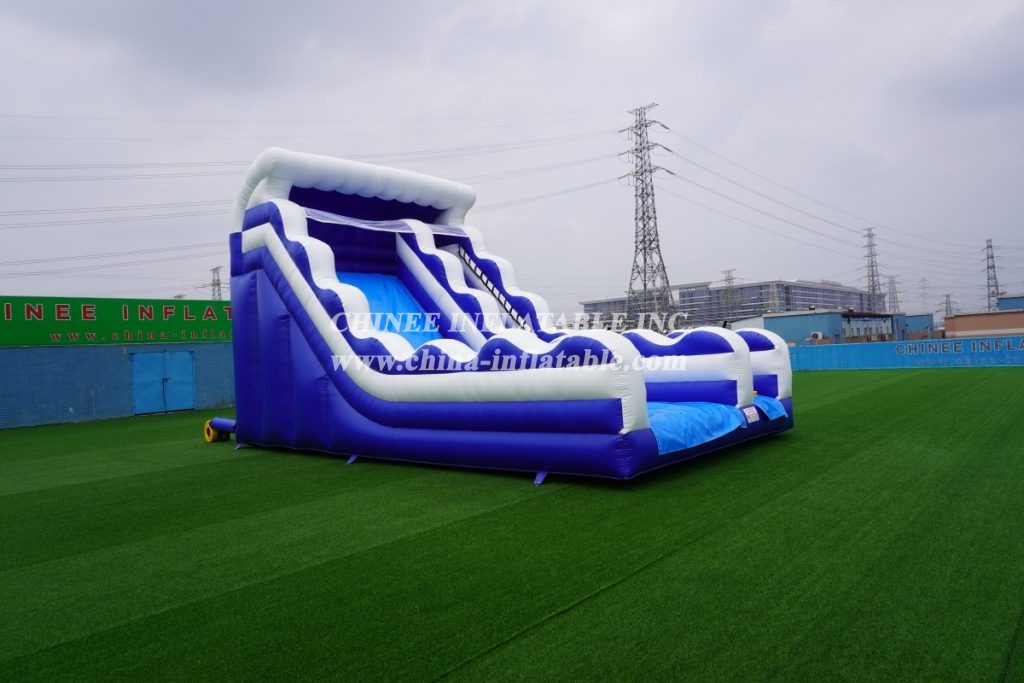 T8-3807 Inflatable Wave Slide Classic Slide For Pool Commerical Slide