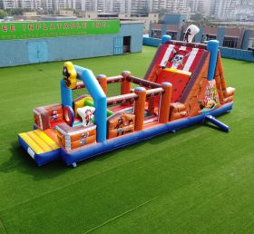 T7-568 Pirate Theme Inflatable Obstacle Course Party For Team Events