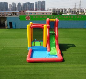 T8-3808 Inflatable Water Slide With Pool Kids Bounce Castle Small Combo Slide
