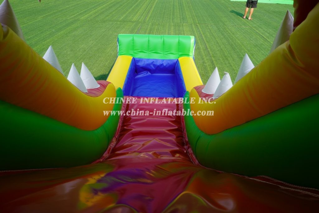 T8-3810 Crocodile Themed Combo With Slide Jungle Inflatable Water Slide