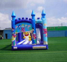 T5-1002 Baby Shark Bouncy Castle Combo Slide Outdoor Kids Jumping Castle