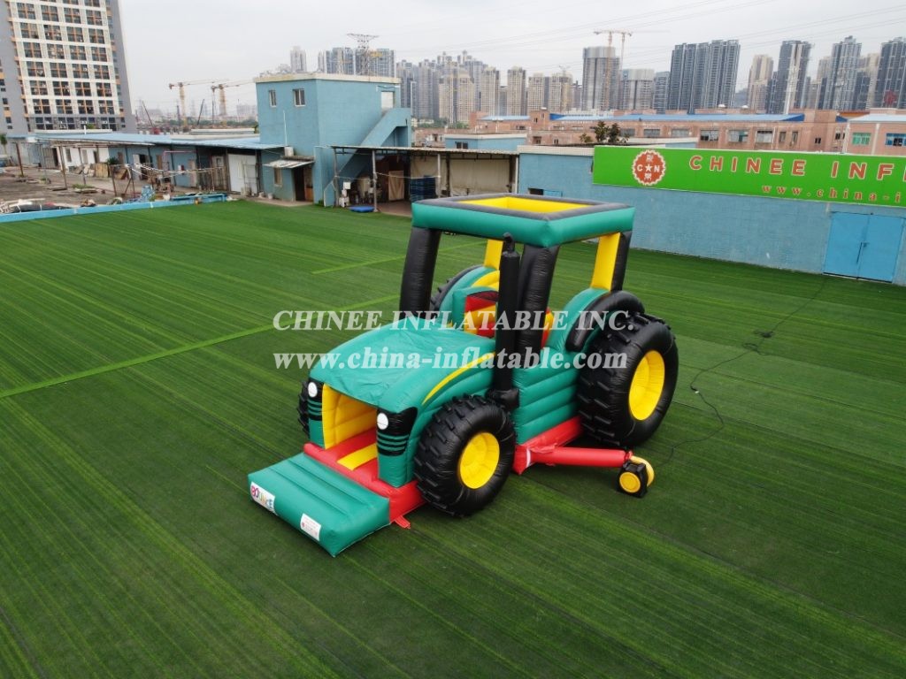 T2-3620 Tractor Bouncy Castle Inflatable Combo Slide Trailer Obstacle Course