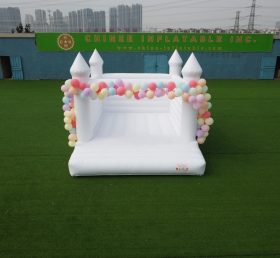 T2-3508 Pure White Inflatable Bouncy Castle