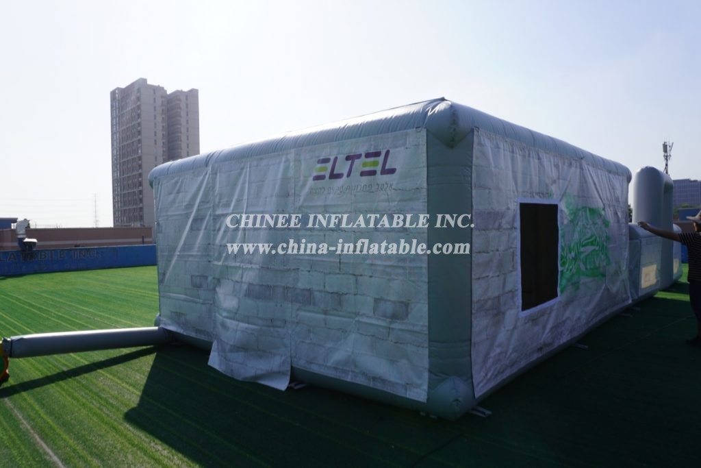 Tent1-805 Removable Inflatable Structure Military Training Tent Inflatable House With Yard