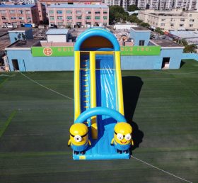 T8-3814 Minions Themed Inflatable Dry Slide