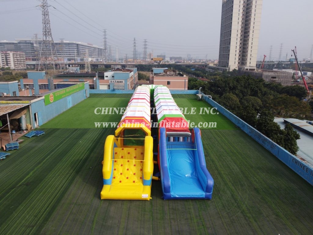 CR1-015 80M Inflatable Obstacle Course Challenge Run