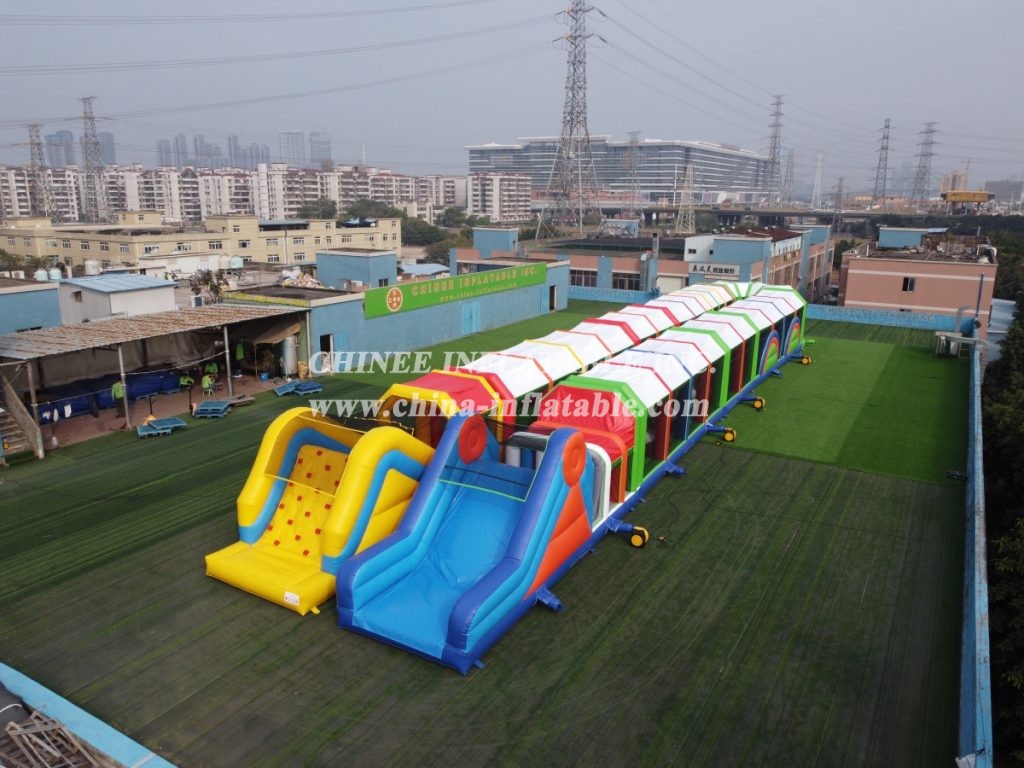 CR1-015 80M Inflatable Obstacle Course Challenge Run