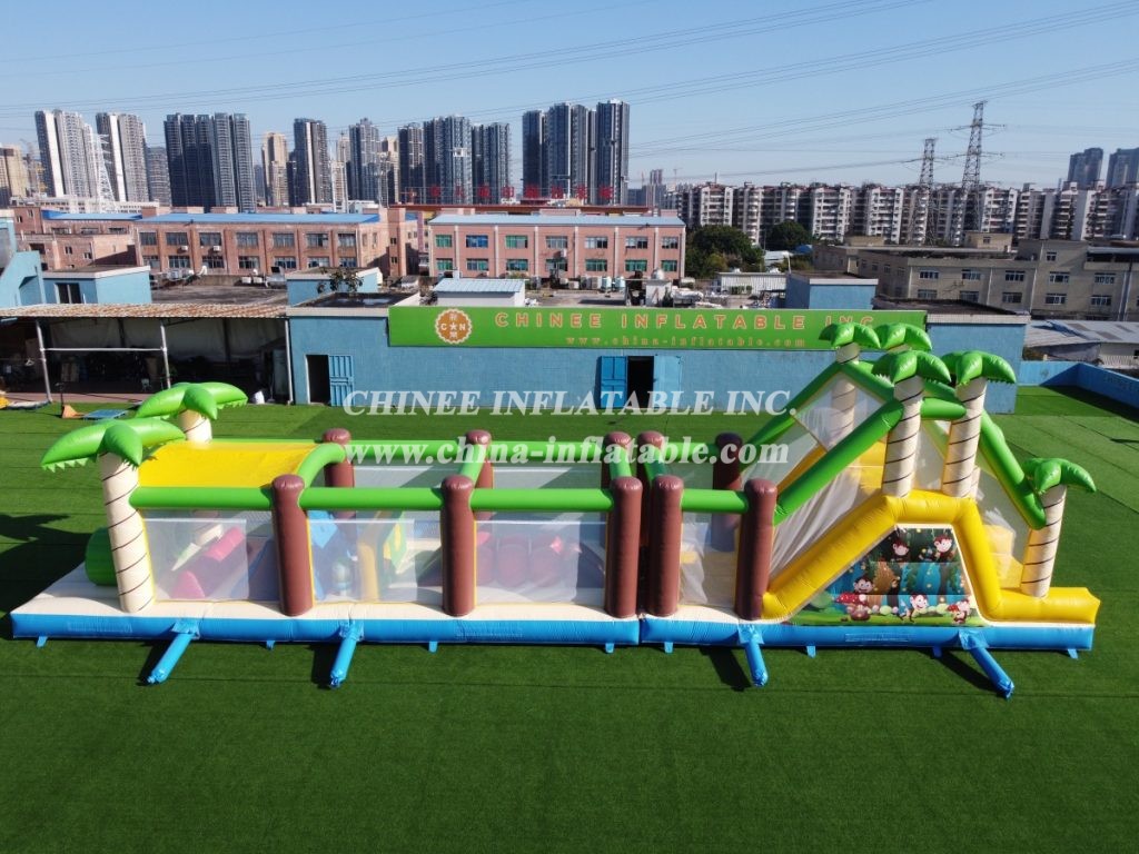 T7-1255 Inflatable Obstacle Course Removable Challenge Run