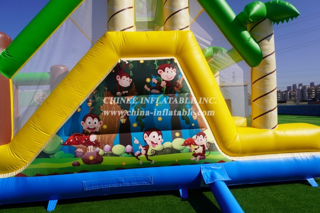 T7-1255 Inflatable Obstacle Course Removable Challenge Run