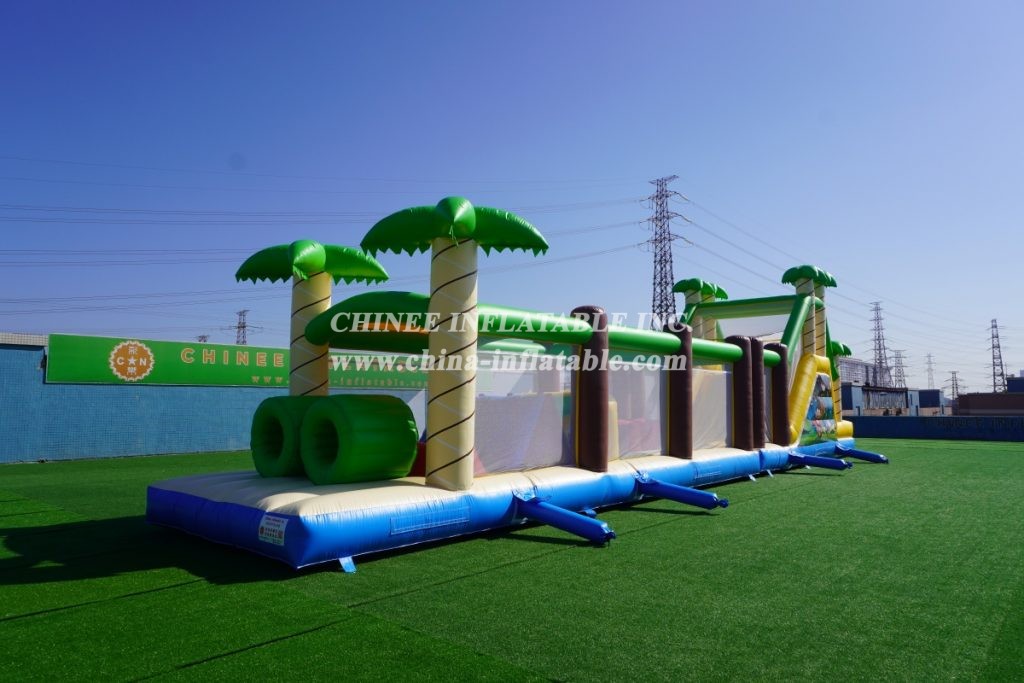 T7-1255 Inflatable Obstacle Course Removable Challenge Run