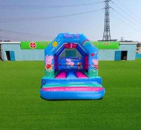 T2-4006 12X10Ft Blue Peppa Pig Bounce House