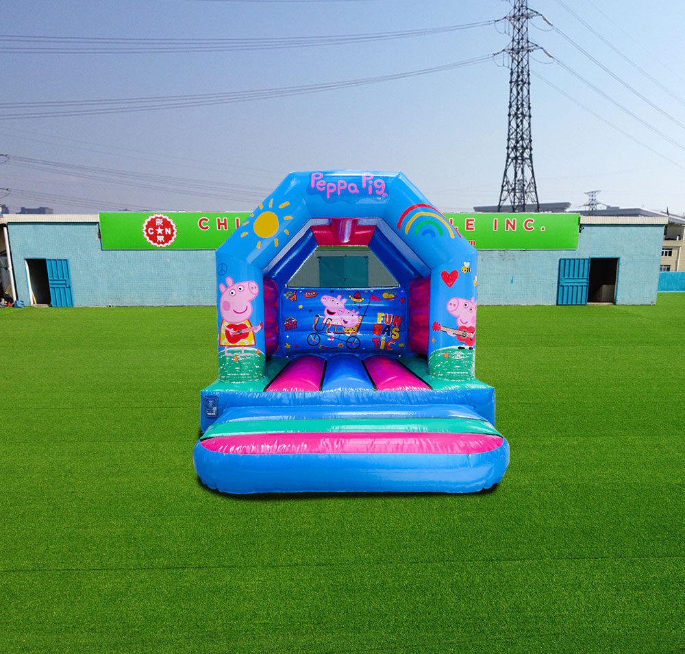 T2-4006 12X10Ft Blue Peppa Pig Bounce House