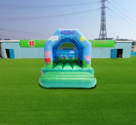 T2-4009 12X10Ft Green Peppa Pig Bounce House