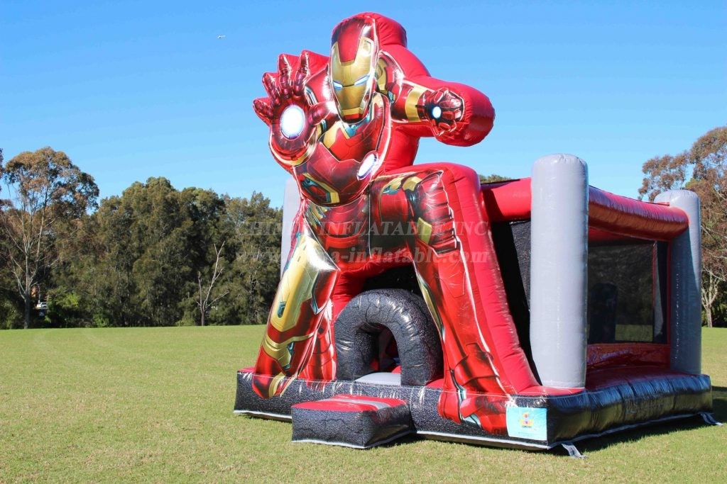 T2-4079 Iron Man Superhero Jumping Castle