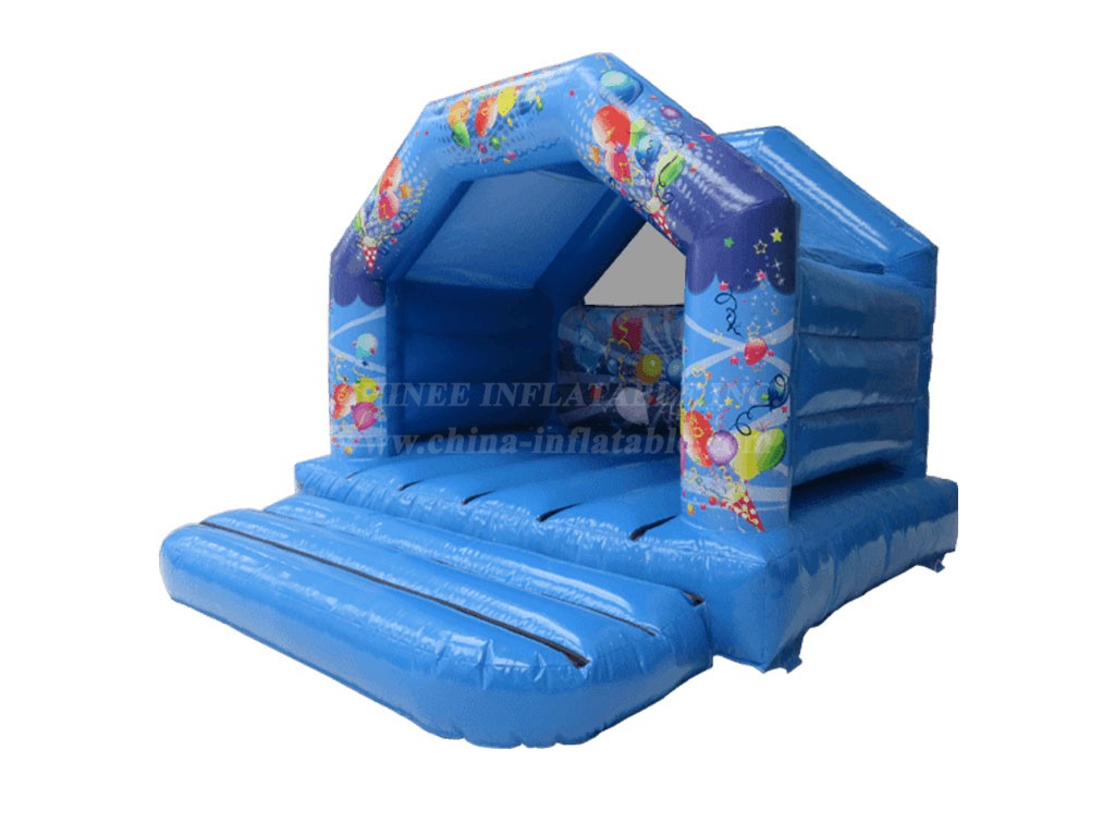 T2-4164 12X12Ft Blue Party Bounce House