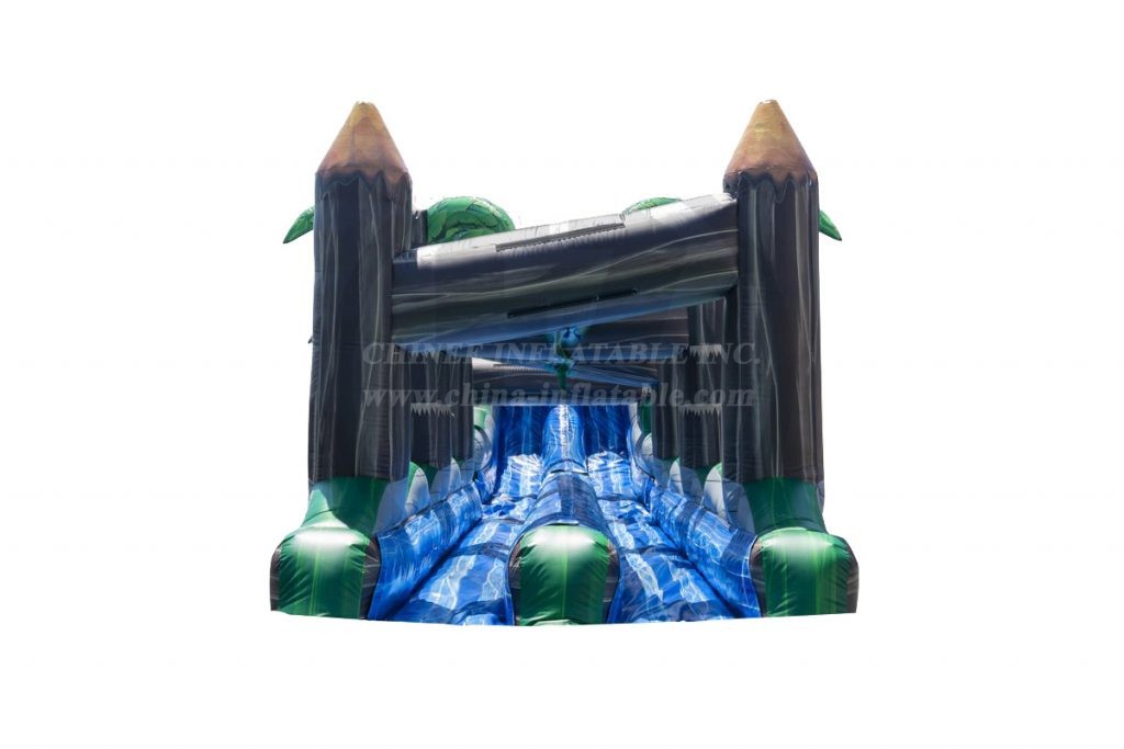 T8-4029 27 Ft Tiki Island Water Slide