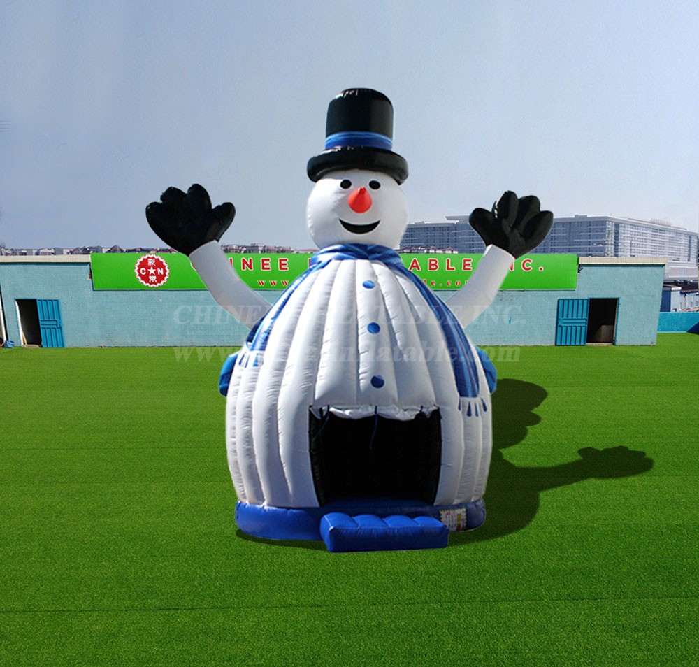 T2-4233 Snow Man Bounce House