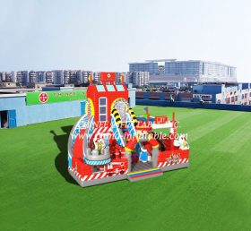 T6-453 Firetruck Giant Inflatable Amusing Park