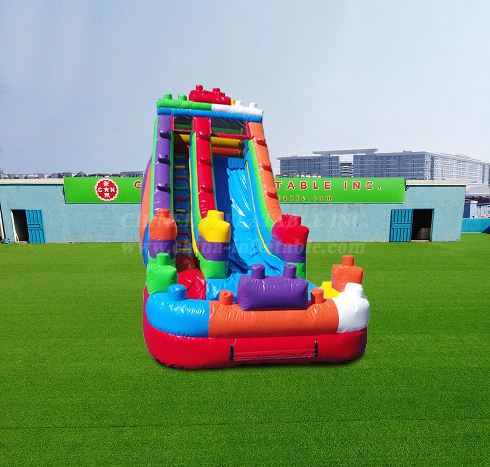 T8-4077 18Ft Party Blocks Waterslide