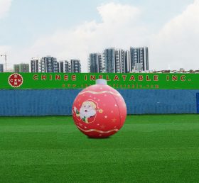 C1-330 10 Ft. Inflatable Christmas Decoration Ball With Santa