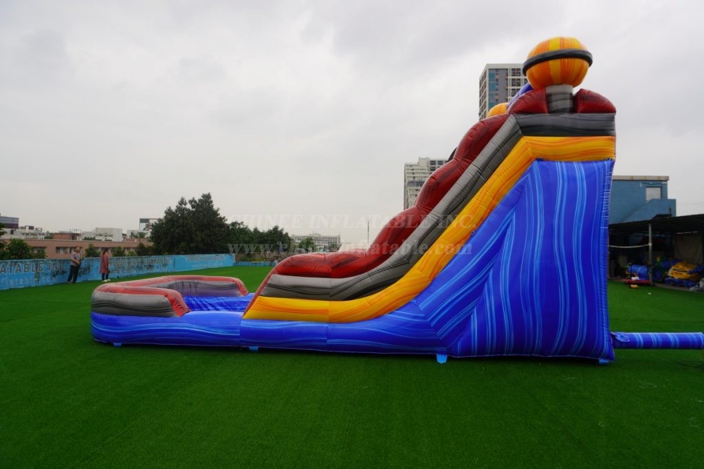 T8-4122 Space Planet Inflatable Water Slide