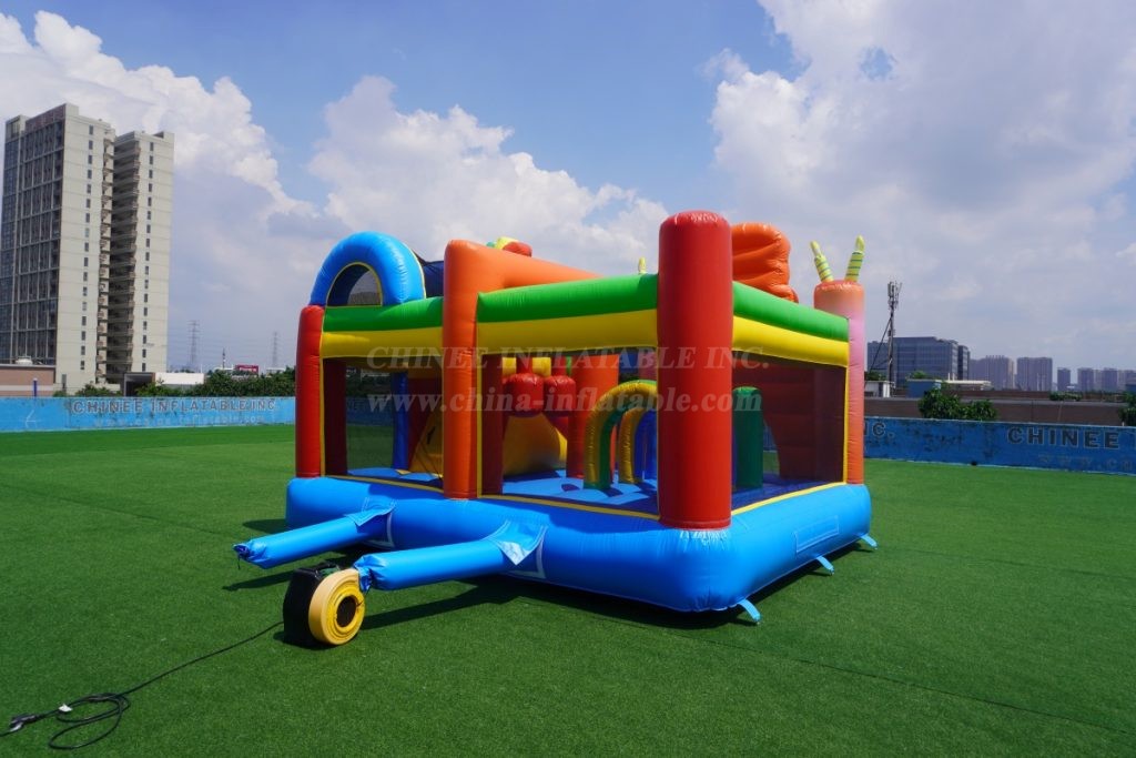 T2-4092 Birthdays Party Bouncy Castle With Slide