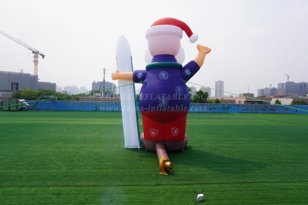 C1-265 Beach Style Inflatable Santa Claus With Sunglasses