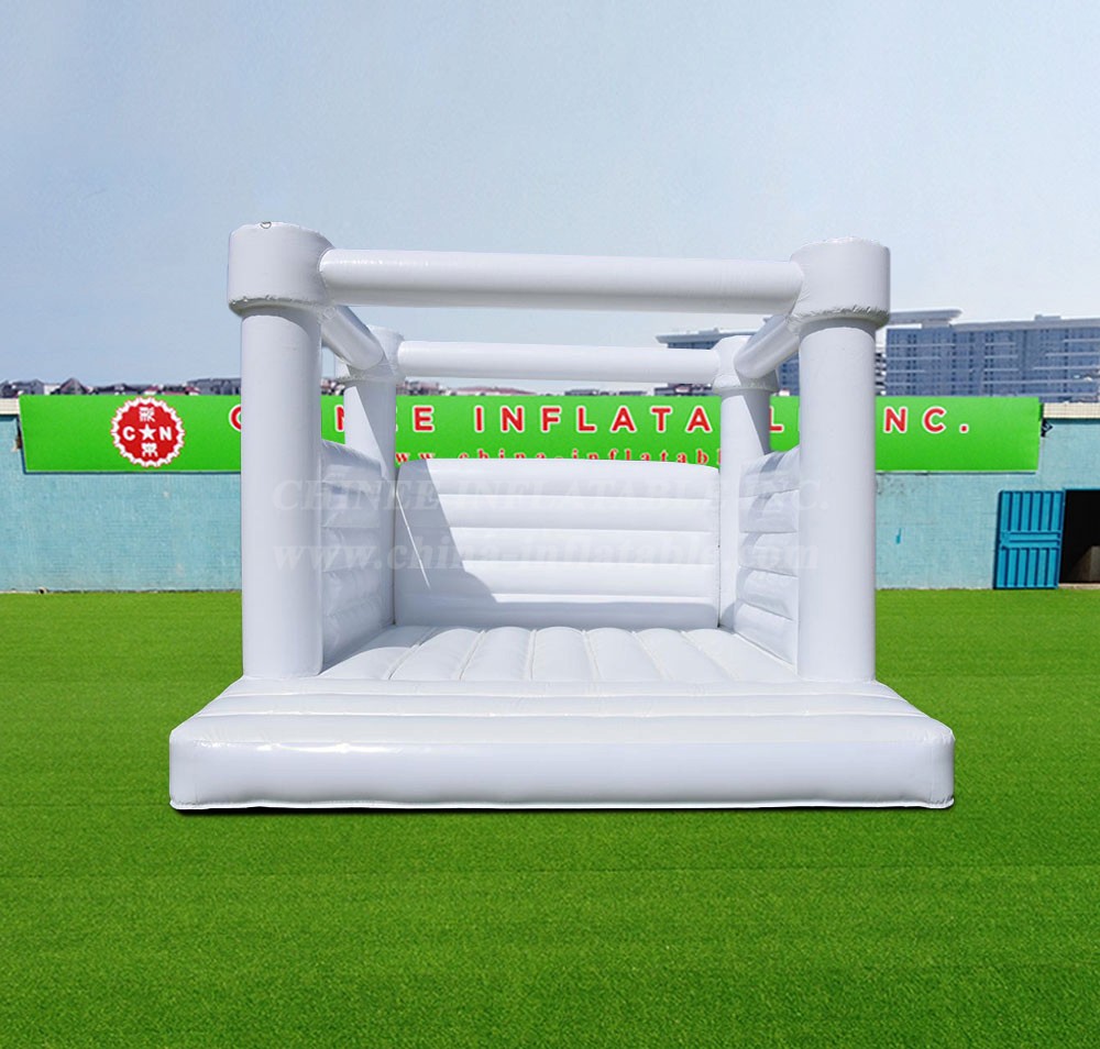 T2-3514 White Wedding Bounce House