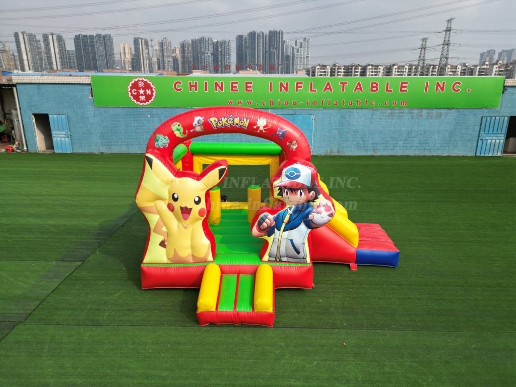 T2-4442 Pokémon Bouncy Castle With Slide