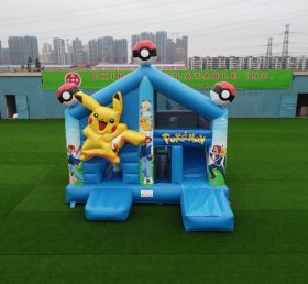 T2-4452 Pokémon Pikachu Bouncy Castle With Slide